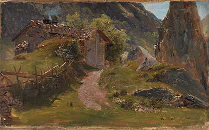 来自瑞士的Oberhasli`From Oberhasli in Switzerland (1835) by Thomas Fearnley