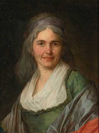 女人的肖像`Portrait Of A Woman by Louis Rolland Trinquesse