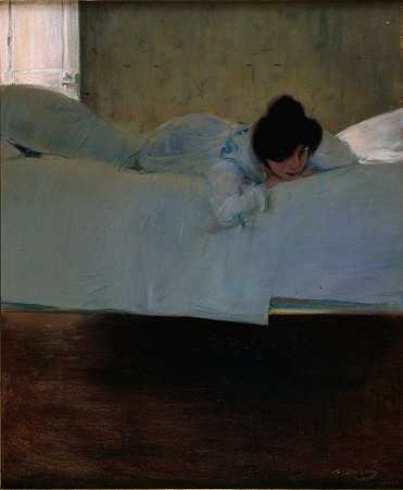 懒惰`Laziness ( 1898~1900) by Ramón Casas