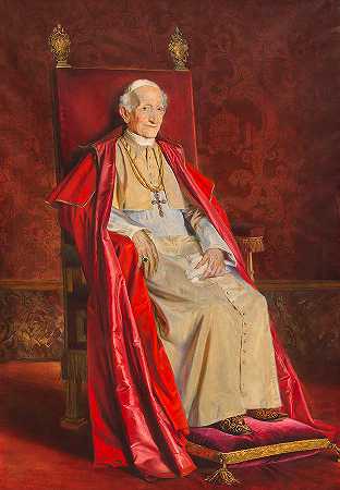 利奥十三世`Pope Leo XIII by Adolf Pirsch