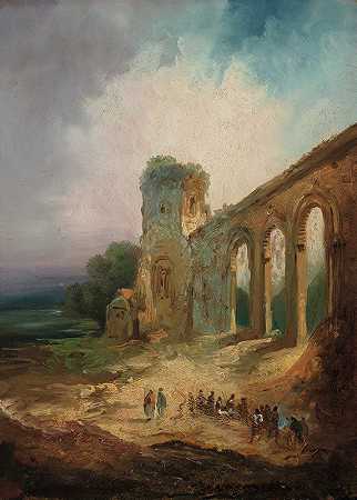废墟`Ruins by Eugenio Lucas Velázquez