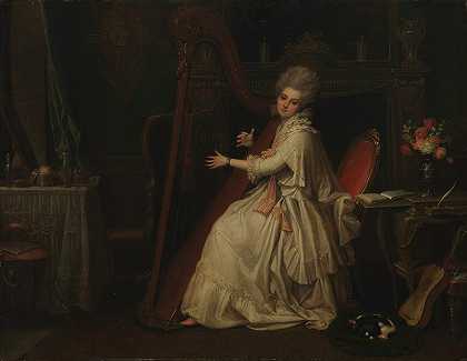 玛丽安·多萝西·哈兰（1759-1785），后来成为威廉·达尔林普夫人`Marianne Dorothy Harland (1759–1785), Later Mrs. William Dalrymple by Richard Cosway