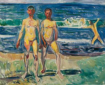 海上的人`Men at the Sea by Edvard Munch