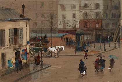 家乐福，1871年2月8日。`Carrefour, 8 février 1871. (1871) by Isidore Pils