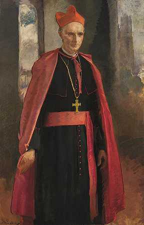 梅西尔枢机主教`Cardinal Mercier by Cecilia Beaux