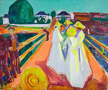 桥上的女人`The Women on the Bridge by Edvard Munch