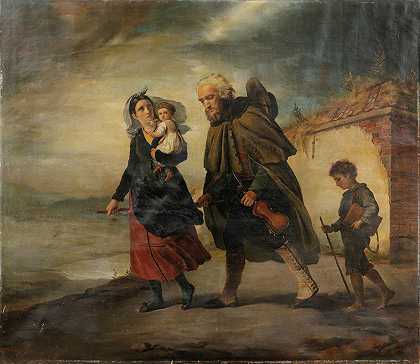 盲人归来`The return of the blind man (1832) by François-Joseph Navez