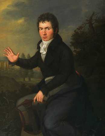 路德维希·范·贝多芬（作曲家）`Ludwig van Beethoven (Komponist) (around 1804–1805) by Josef Willibrord Mähler