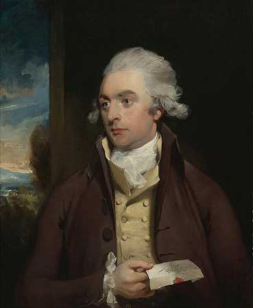 达比先生的肖像`Portrait Of Mr. Darby by Sir Thomas Lawrence