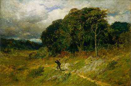 即将来临的风暴`Approaching Storm (1886) by Edward Mitchell Bannister