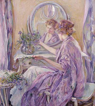紫色和服`The Violet Kimono by Robert Reid
