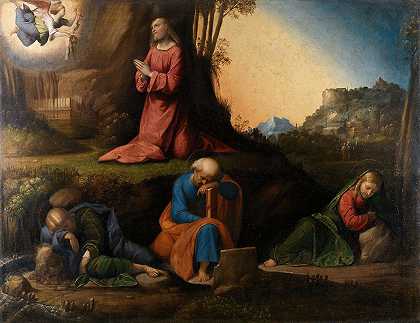 花园里的痛苦`The Agony In The Garden (1524) by Benvenuto Tisi