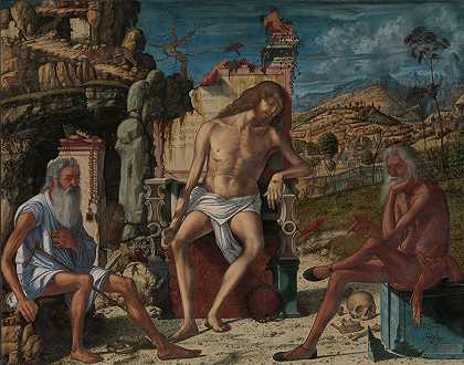 对激情的沉思`The Meditation on the Passion (ca. 1490) by Vittore Carpaccio