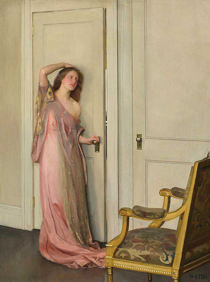 另一扇门`The Other Door by William McGregor Paxton