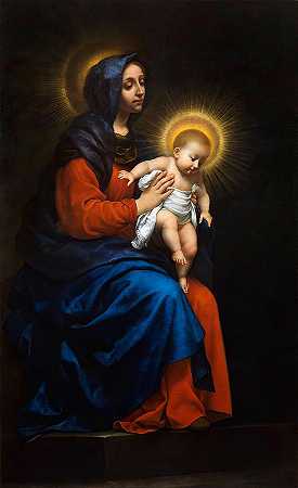 圣母子`Madonna and Child by Carlo Dolci