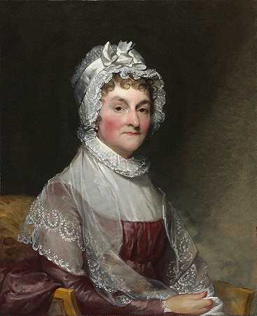 阿比盖尔·史密斯·亚当斯（约翰·亚当斯夫人）`Abigail Smith Adams (Mrs. John Adams) (1800~1815) by Gilbert Stuart