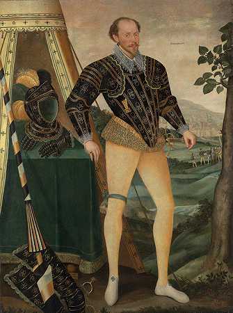 威廉·德鲁里爵士，萨福克霍斯特德`Sir William Drury, of Hawstead, Suffolk (1587) by Daniël van den Queborne
