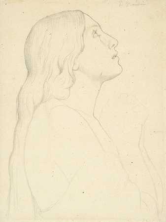 圣阿加莎`Saint Agatha (19th century) by Jean-Paul Flandrin