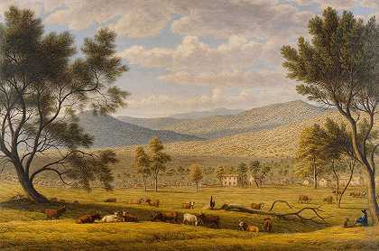 帕特代尔农场`Patterdale farm (circa 1840) by John Glover