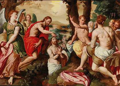 基督的洗礼`The Baptism of Christ by Jacob De Backer
