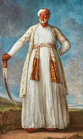 穆罕默德·德维什汗画像`Portrait of Muhammad Dervish Khan by Elisabeth Louise Vigee