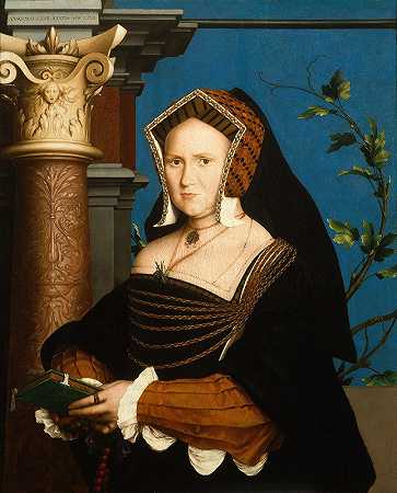 玛丽，吉尔福德夫人`Mary, Lady Guildford (1527) by Hans Holbein The Younger