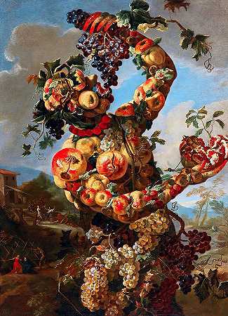 秋天的寓言`Allegory of Autumn by Giovanni Paolo Castelli