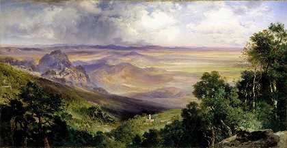 库埃纳瓦卡山谷`Valley of Cuernavaca by Thomas Moran