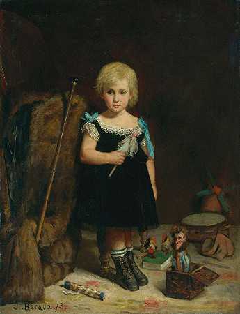 阿尔弗雷德·奥古斯特·弗里德里克·维克托·拉巴特·德·兰伯特肖像`Portrait of Alfred Auguste Frédéric Victor Labatt De Lambert (1873) by Jean Béraud