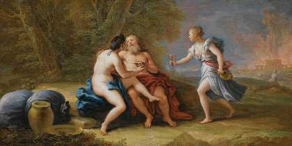 罗得和他的女儿们`Lot And His Daughters by Paolo de Matteis