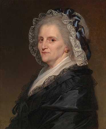 一位老妇人的肖像`Portrait of an Elderly Woman (1780) by Robert Jacques François Lefèvre