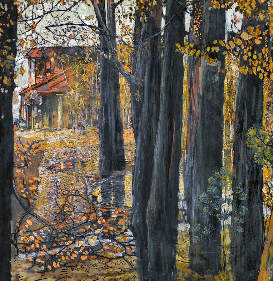 秋景`Autumn Landscape by Isaak Brodsky