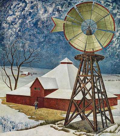 风车`The Windmill by Jenne Magafan