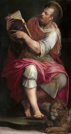 圣马克`Saint Mark (1570~1571) by Giorgio Vasari
