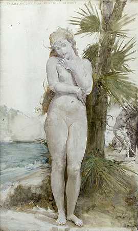 女人的圣礼`Le sacre de la femme (1883) by Paul-Jacques-Aimé Baudry