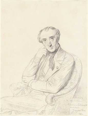 亨利·拉勃鲁斯特`Henri Labrouste (1852) by Jean Auguste Dominique Ingres