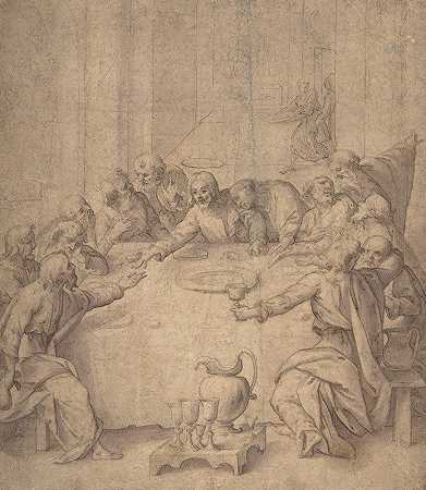 最后的晚餐`The Last Supper (1565–1608) by Francesco Curia