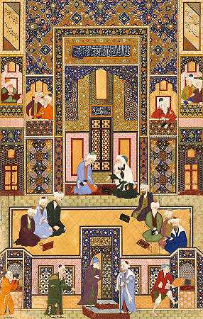 神学家会议`The Meeting of the Theologians by Abd Allah Musawwir