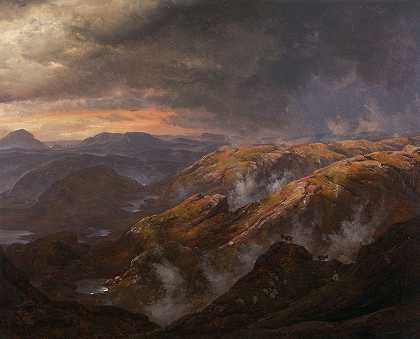 从大黄蜂看`View from Lyshornet (1836) by Johan Christian Dahl