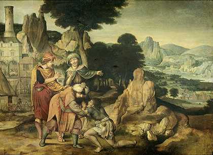 浪子回头的比喻`Parable of the Prodigal Son (1538) by Cornelis Massijs
