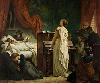 肖邦之死`Death of Chopin by Felix-Joseph Barrias