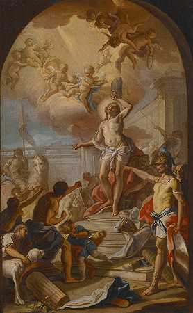 圣塞巴斯蒂安的殉难`The Martyrdom of St. Sebastian (1780) by Giacinto Diana