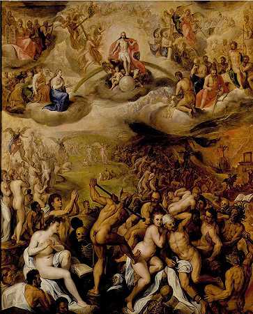 最后的判决`The Last Judgment (1573) by Crispijn van den Broeck