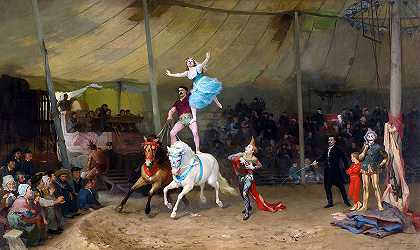 法国的美国马戏团`The American Circus in France by Frederick Arthur Bridgman