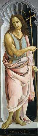 施洗者圣约翰`Saint John the Baptist (1475~1500) by Bartolomeo di Giovanni