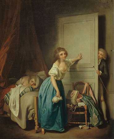 轻率`The Indiscret (1795) by Louis Léopold Boilly
