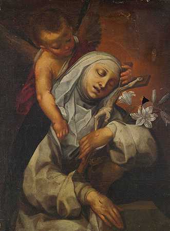 锡耶纳圣凯瑟琳`St. Catherine Of Siena by Francesco Vanni
