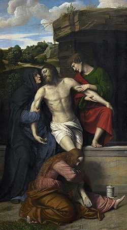 仁慈`Pietà (1520s) by Moretto Da Brescia