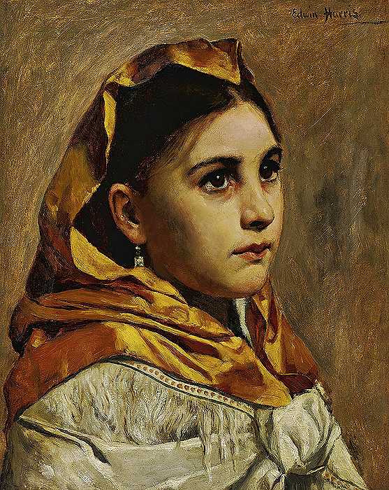 少女画像`Portrait of a Young Girl by Edwin Harris