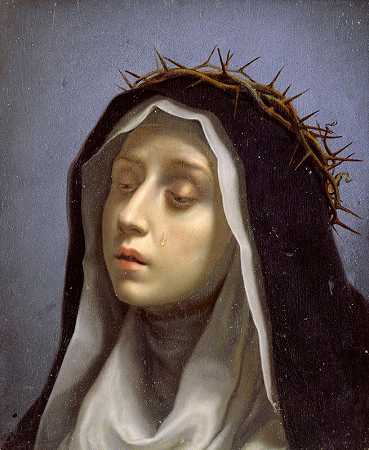 锡耶纳圣凯瑟琳`St. Catherine Of Siena by Carlo Dolci